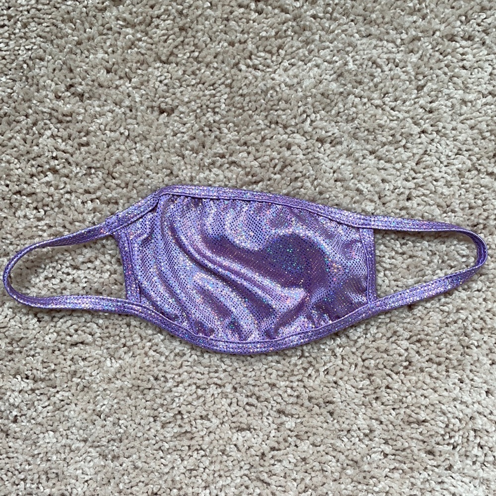 Rave Wonderland glitter face mask